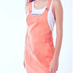 Urban Outfitters Orange Overall Dress
